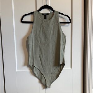 Forever 21 Sage Green Sleeveless Bodysuit, new with tags, never worn